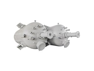 25000L碳鋼磁力密封電磁加熱反應(yīng)釜已完工發(fā)往煙臺